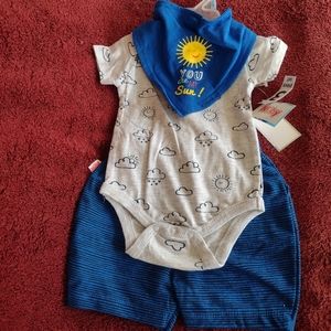 Baby boy Nuby 3 piece set 3/6M